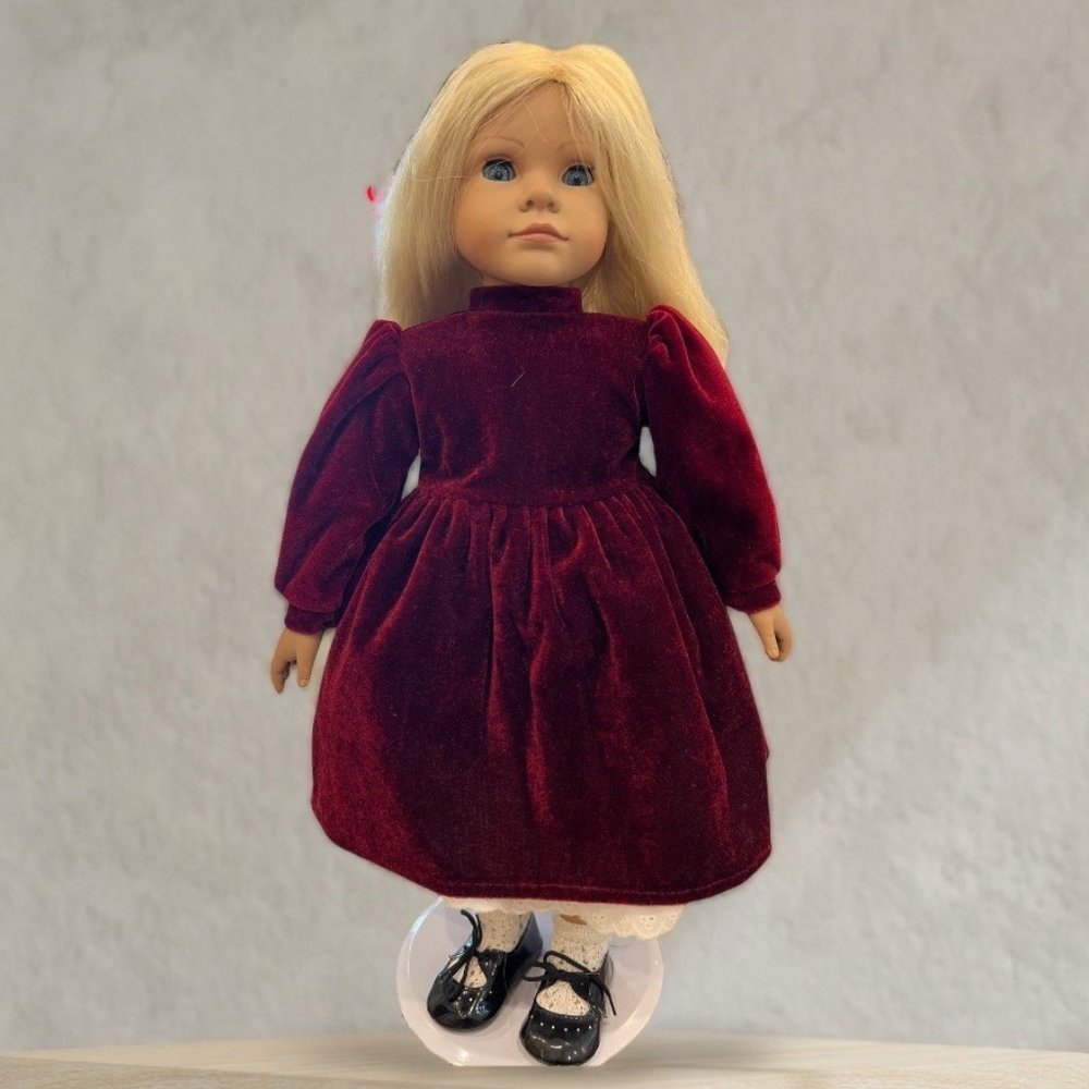 Heidi Ott Doll Beth 18" Best Faithful Friends Long Blonde Hair Velvet Dress Eyes